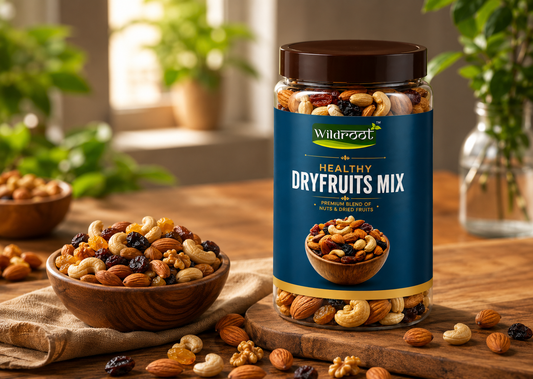 WildRoot Healthy Mix Dryfruits 500g | Panchmeva | Raw Mix DryFruit