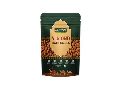 WildRoot Almonds California 200g | Badam Giri