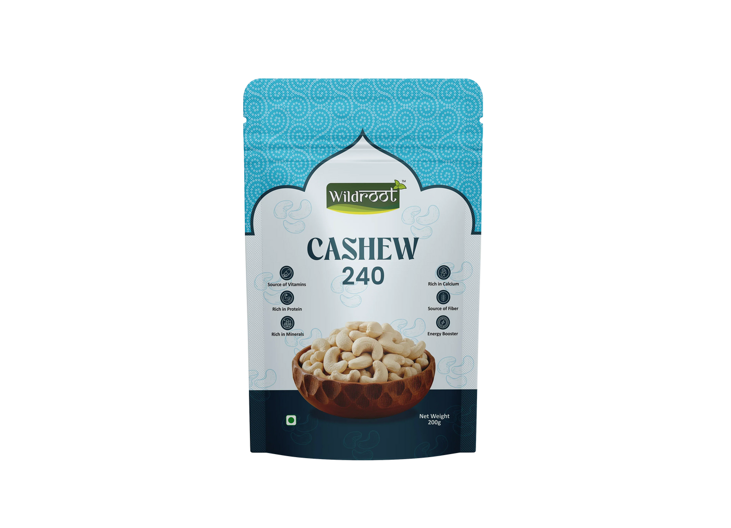 WildRoot Cashew 240 200g | Premuim Kaju