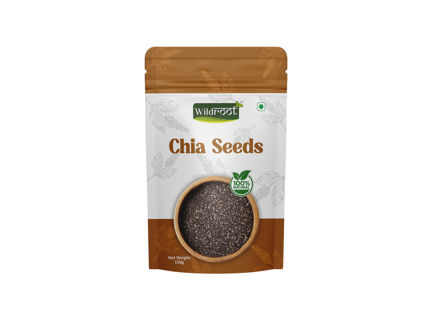 WildRoot Raw Chia Seeds 150g | Dirt & Stone Free | Freshly Packed