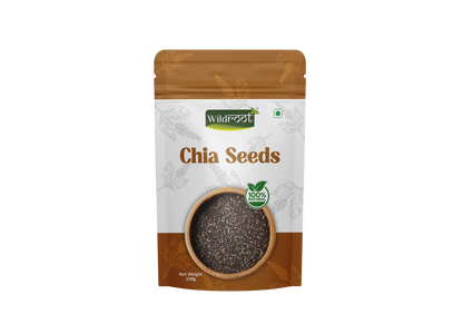 WildRoot Raw Chia Seeds 150g | Dirt & Stone Free | Freshly Packed