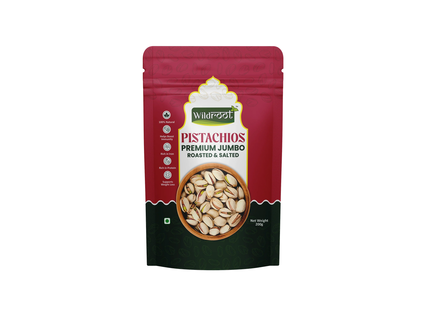 WildRoot Premium Jumbo Pistachios 200g