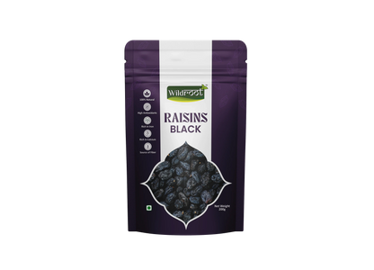 WildRoot Raisins Black 200g | Black Kishmish