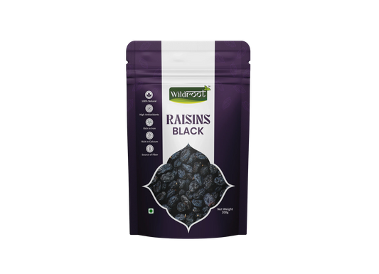 WildRoot Raisins Black 200g | Black Kishmish
