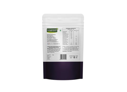 WildRoot Raisins Black 200g | Black Kishmish
