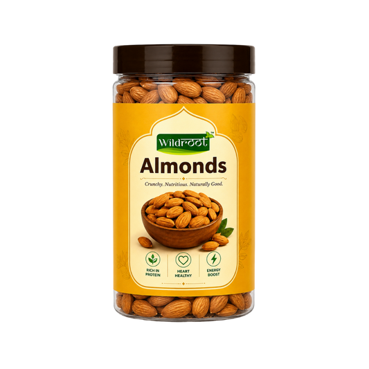 Wildroot American Whole Almonds 500g | Premium Badam | Rich in Protein