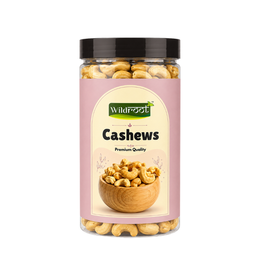 Wildroot Whole Cashew 320W, 500g | Premium Whole Kaju